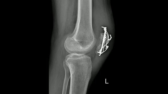Post-operative X-ray of Left Knee