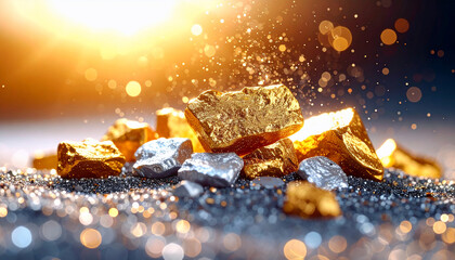 Gold and Silver Nuggets
