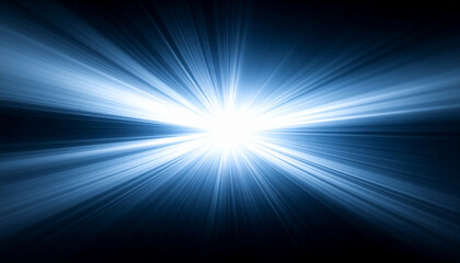 Blue Light Burst Abstract