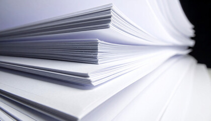 Stack of White Paper Sheets