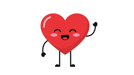 Friendly Heart Saying Hello 