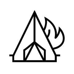 Minimal Ridge Doodle in Circle Frame with Black Lines