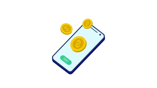 Mobile phone payment app transferring money