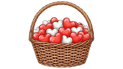 Decorative Basket for Valentine's Celebration