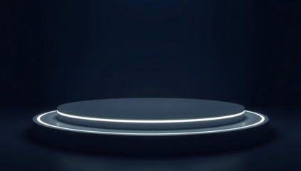 Minimalist lighted platform