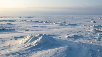 winter landscape in the mountains