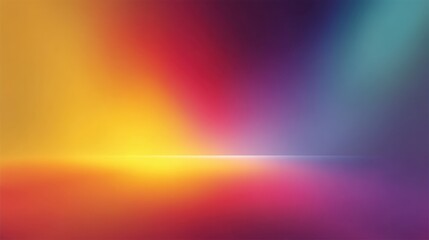 Vibrant Abstract Background with Blurred Light and Gradients in Shades of Yellow, Orange, Purple, and Blue Representing Calm and Tranquility
