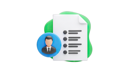 Businessman with Checklist: Recruitment Concept