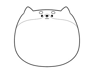 白黒　かわいい柴犬のフレーム