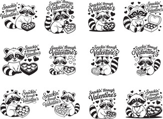 Snackin&rsquo; Through Valentine&rsquo;s Funny SVG