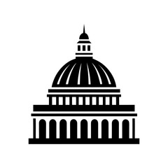 Fototapeta premium Cathedral Dome Architecture Icon Simple Design.