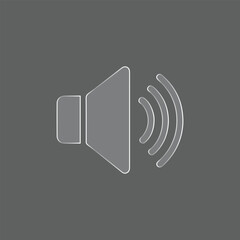 Volume and Sound Line Icon &ndash; Audio Control and Speaker Symbol