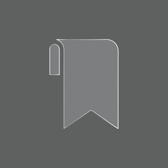 Bookmark Line Icon &ndash; Save, Favorite, and Reading Marker Symbol