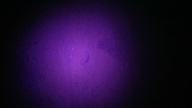 ultraviolet flashlight light at night