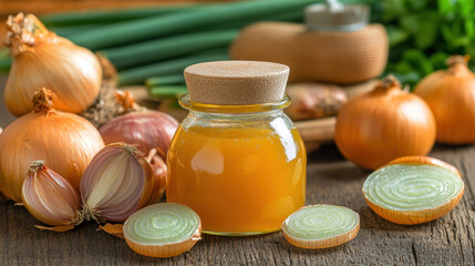 Salad Dressing, Sweet onion dressing with caramelized onions, ideal for culinary use or recipe illustrations. Perfect for food-related projects or stock photography.