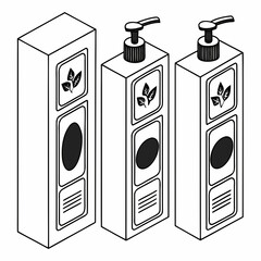 Three soap dispensers