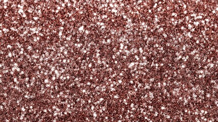 Sparkling rose gold glitter texture with shimmering particles perfect for festive backgrounds