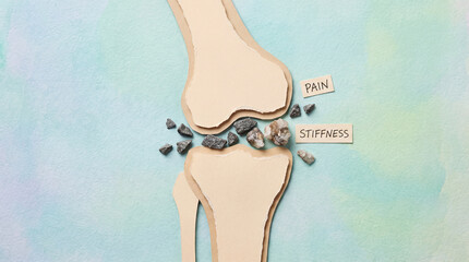 Joint pain arthritis medical condition illustrating knee inflammation stiffness discomfort requiring treatment management relief through medication therapy exercise lifestyle modification orthopedic