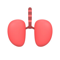 3D Render Human Lungs Anatomy Medical Health Icon
