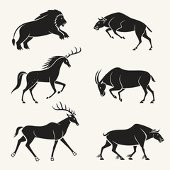 Collection of animal silhouettes © Jahid
