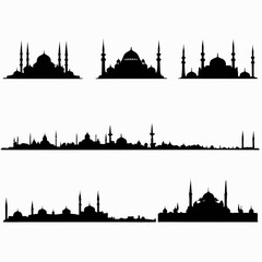 Naklejka premium set of landmarks