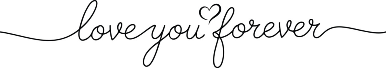 Love you forever rose illustration isolated on transparent background