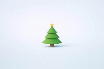Simple Christmas Tree with Star on Top