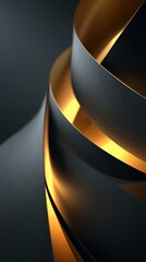 abstract golden spiral wave background