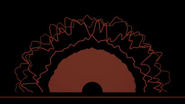 vector proces illustration of an abstract background with fire