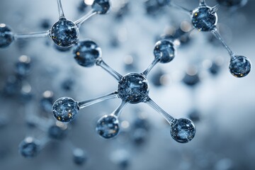 Molecules and their connections in a scientific setting with clear details of structure and function