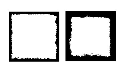 Grunge frame set. 