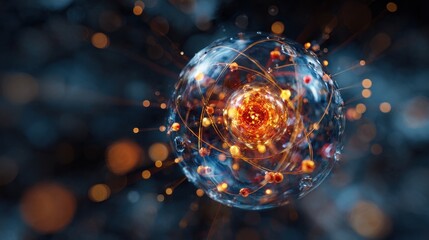 Understanding atomic structure and its role in science and technology through visual representation and artistic depiction