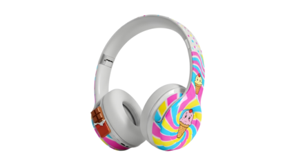 headphones isolated on transparent png Background