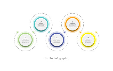 Vector infographic business template colorful design