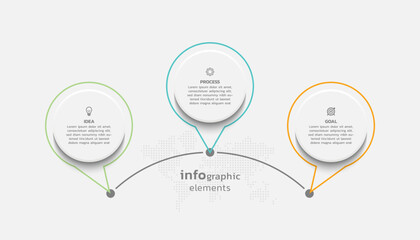 Vector infographic business template colorful design