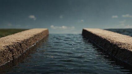 Body of water, high quality conceptual artwork - Generative AI