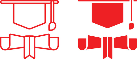 academic cap, mortar board, diploma, certificates, scroll, graduation, education, academic degree