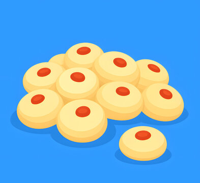 Suji cookies or biskut suji (biskut raya malaysia)