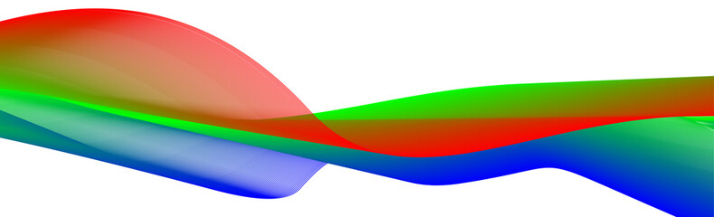 Abstract colorful wave design with vibrant red green and blue hues