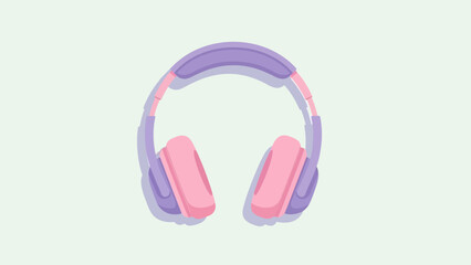 Cute Pink and Purple Headphones for Music Listening and Entertainment