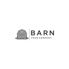 Barn Logo Concept Template Vector. Farmhouse, warehouse logo vector illustration design. Suitable for your design need, logo, illustration, animation, etc.