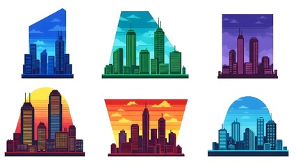 A comprehensive collection of vintage 8-bit video game cliparts featuring retro backgrounds, pixelated icons, and classic street elements, perfect for nostalgic game development, retro-themed website