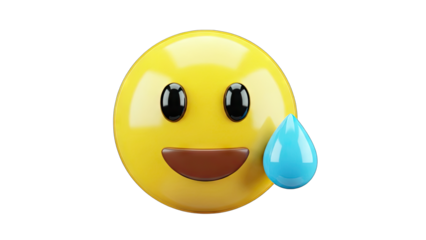 Sweating Emoji - Feeling Anxious or Stressed