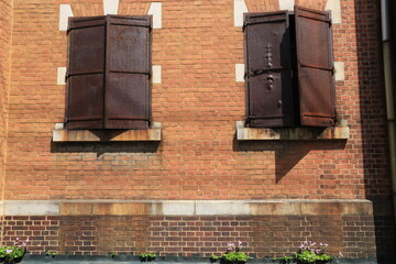 レンガ造りの家