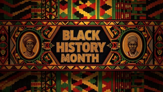 Vibrant Black History Month Design with African Patterns - Free Stock ...