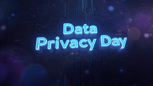 Data Privacy Day Background - Powered by Adobe