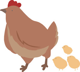 닭과 병아리