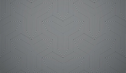 Abstract geometric pattern with stripes, lines. Seamless vector background. Gray and black ornament. Simple lattice graphic design