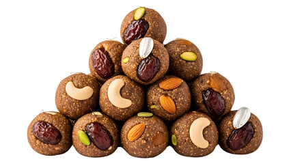 Obraz premium Dry fruit laddus png laddoo png nuts sweet png indian dessert png transparent background image