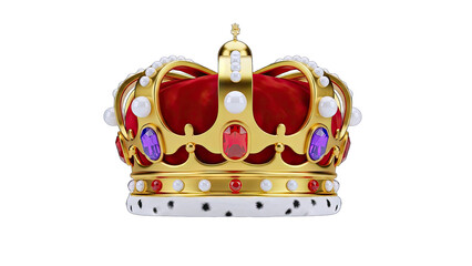 Royal Crown Isolated on White Background